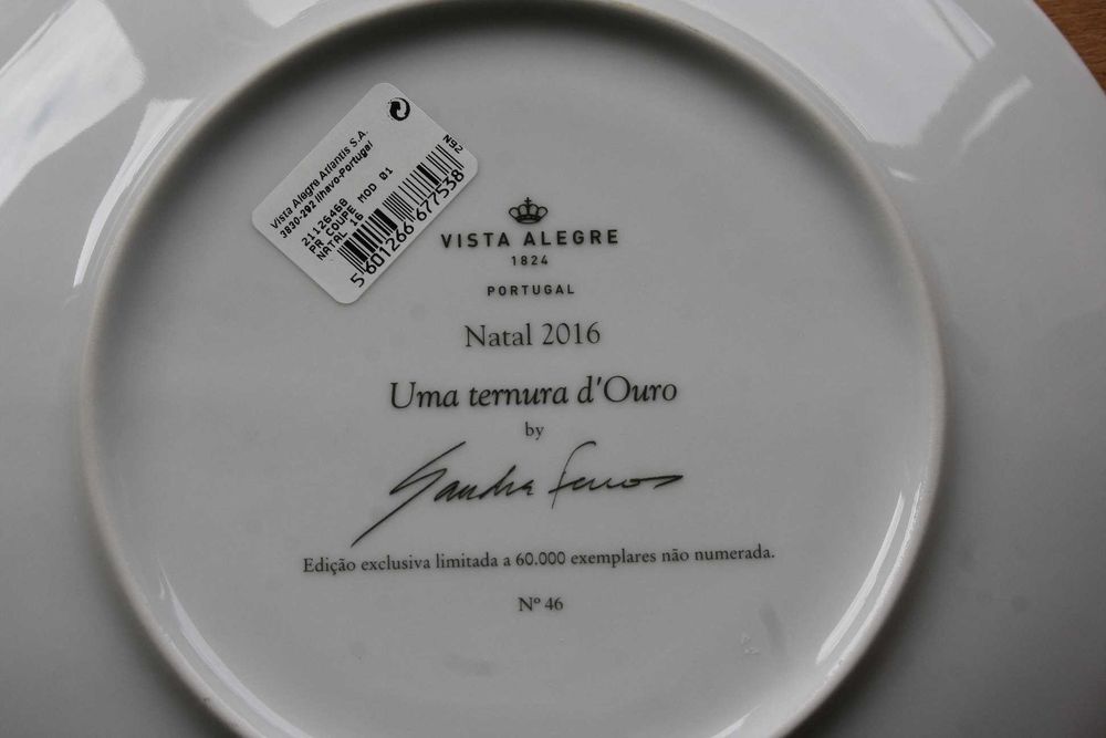 Prato de Natal da Vista Alegre - 2016 (inclui envio)