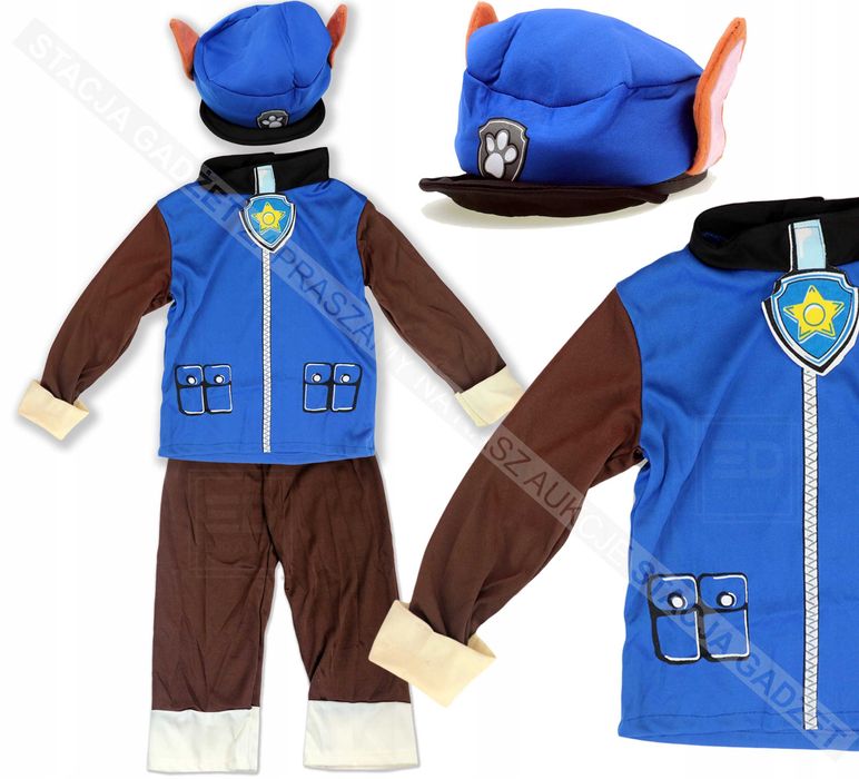 Strój PSI PATROL Policja CHASE Kosium L M S Karnawał