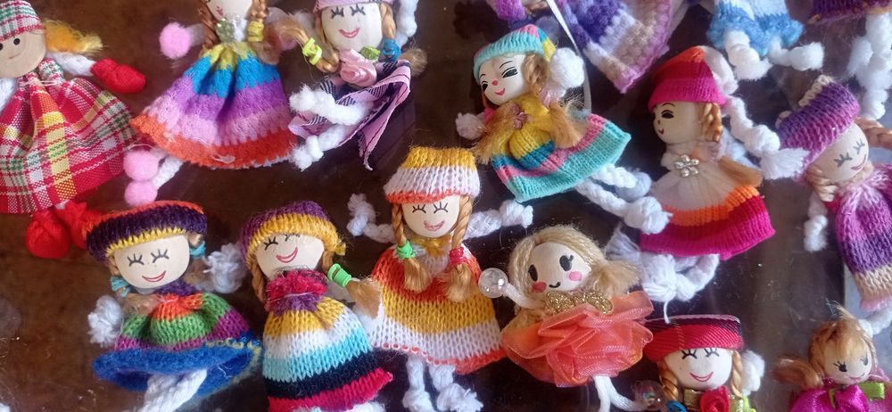 Bonequinhos em tecido para trabalhos manuais