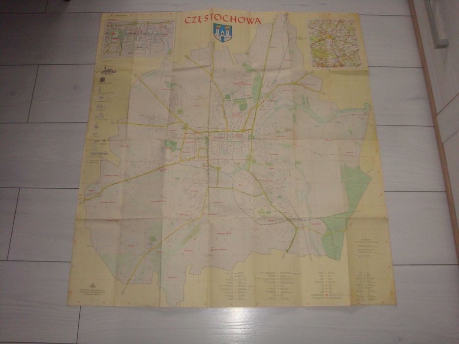 Częstochowa plan miasta Praca zbiorowa