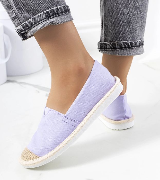 Fioletowe espadryle damskie Tanner