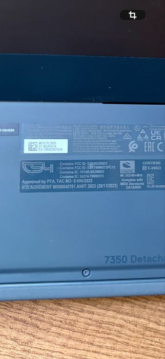 Планшет 2в1 Dell 7350 Datachable ultra 7 32GB 512SSD