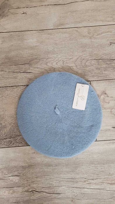 Grace focus fashion beret wełniany jasnoniebieski