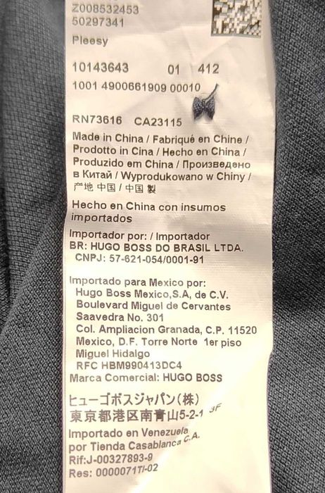 Wr) BOSS HUGO BOSS oryginalna koszulka polo długi rękaw Roz.XL