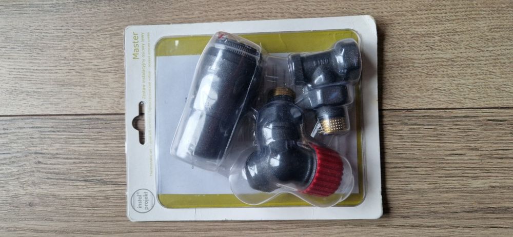 Master zestaw instalacyjny osiowy lewy grafit termostat NOWY