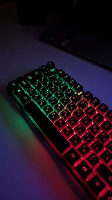 Teclado Gaming iMICE AK-600 com iluminação – Novo, RU/EN