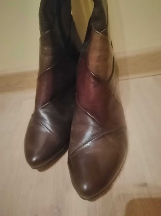 Eleganckie kozaki, skóra naturalna, 5th Avenue, R. 36