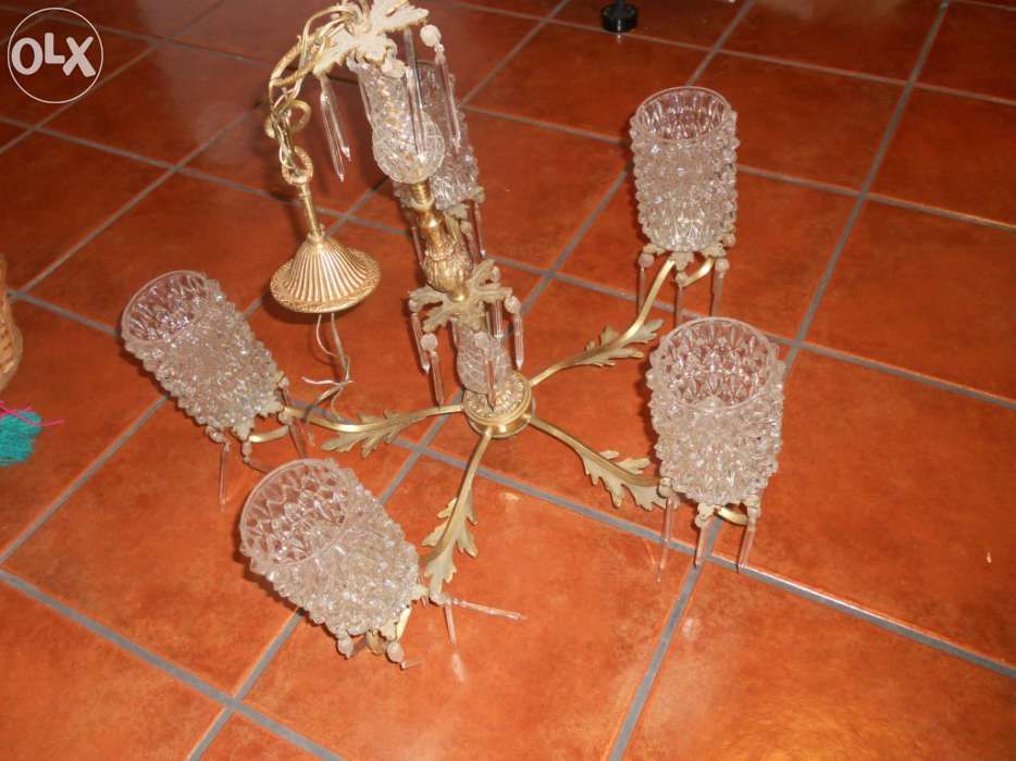 Candeeiro antigo vintage trabalhado impecável
