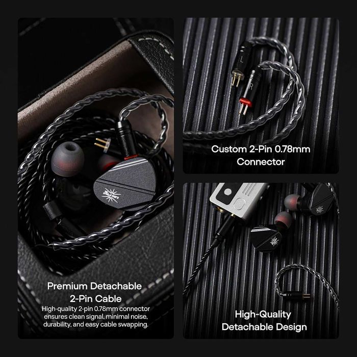 ‼️ Kiwi Ears Canta - гибридные проводные IEM наушники (1DD + 2 Planar)