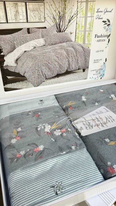 Постільна білизна Laura Grand LG-17 із 100% Сатину (100% Хлопок)