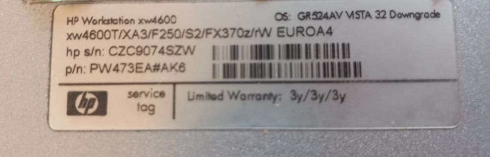 Computador HP XW4600