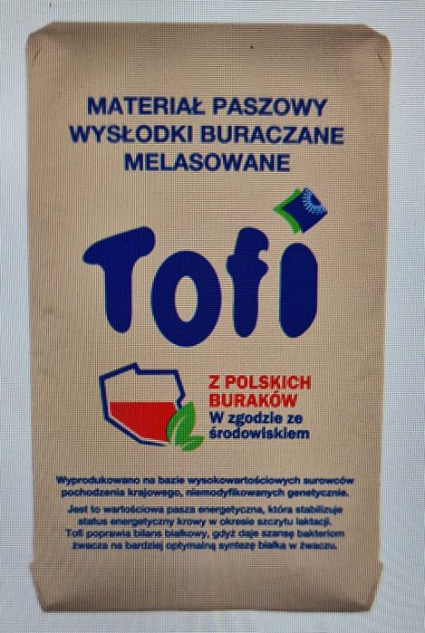 Wysłodki suche granulowane Tofi Melasowane Cukrownia Glinojeck PROM