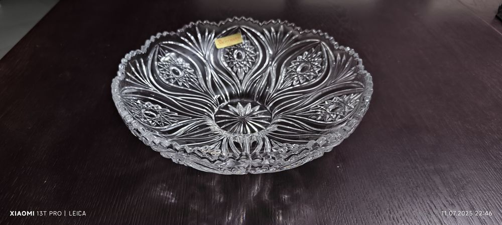 Patera kryształowa średnica 26 cm firmy Nachtmann