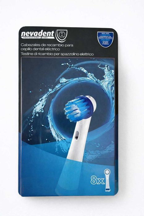Cabeças Escova Elétrica Compatíveis Oral-B / Nevadent – Pack 8