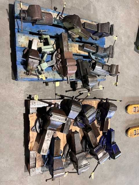 Tornos de bancada com base rotativa e sem base rotativa, do nº3 ao nº7