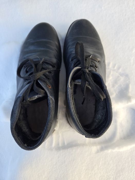 Зимові шкіряні чоловічі ботинки