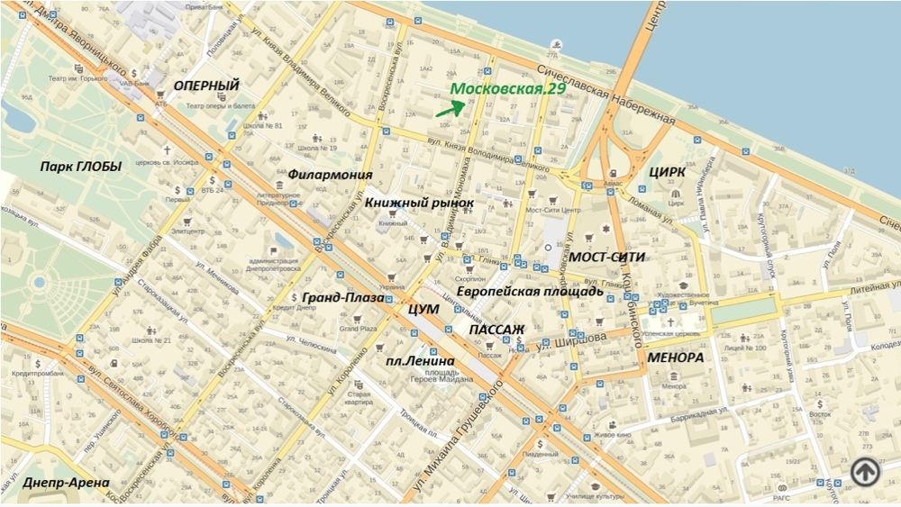 СВІТЛО 1кСамый Центр Днепр Мост сити Менора Набережна Посуточно 1000гр