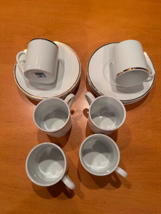 MF Design White and Gold-Thread Coffee Set426580785476423681