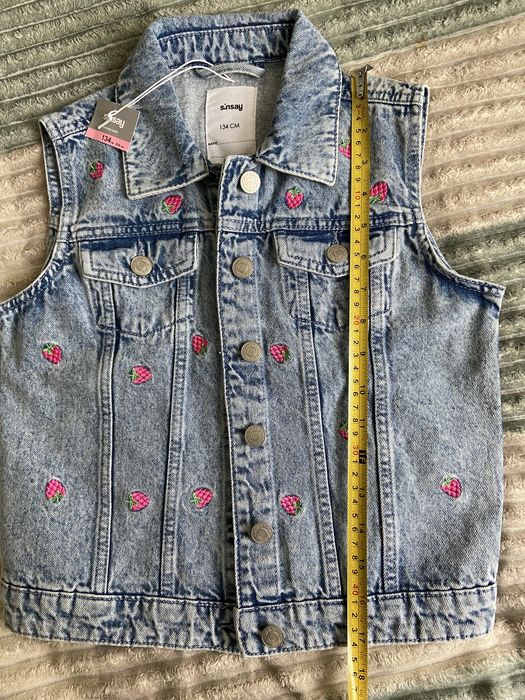 Жилетка джинсова 134 р sinsay