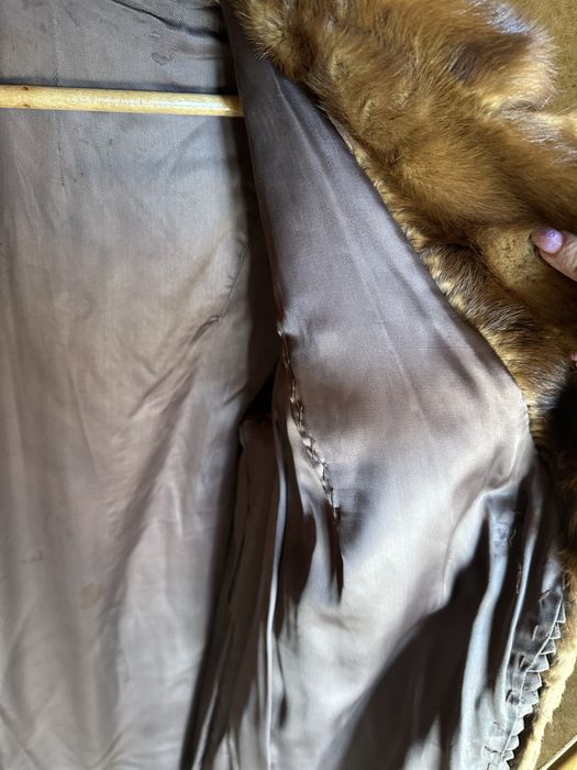 Brazowe futro dlugie