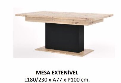 Mesa Extensível  Linha  Columbus (Conforama)