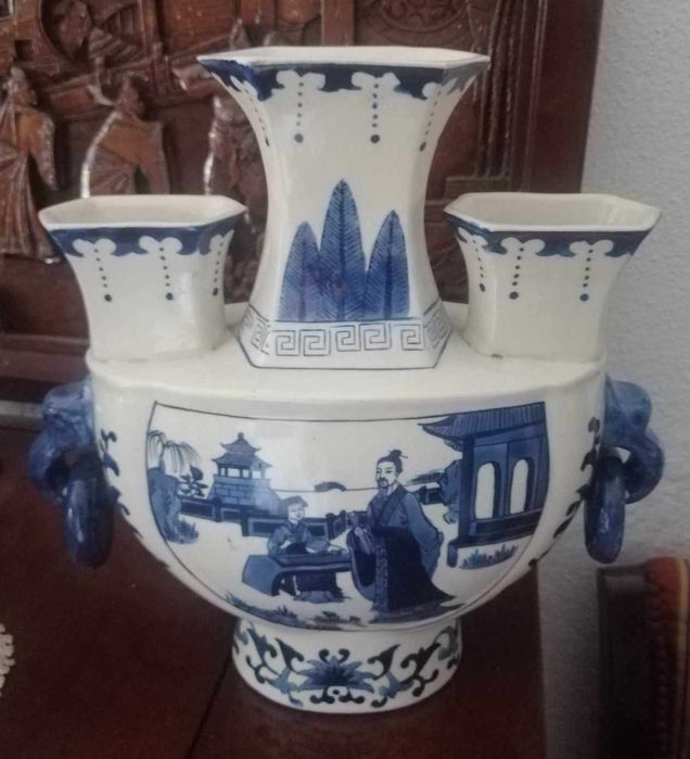 Porcelana China Azul peça séc.XIX