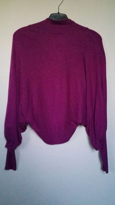 Sweterek narzutka fiolet rozm.M/L