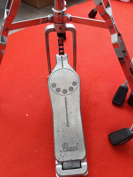 Pearl Export 22'' White Sparkle + 6 pratos + acessórios