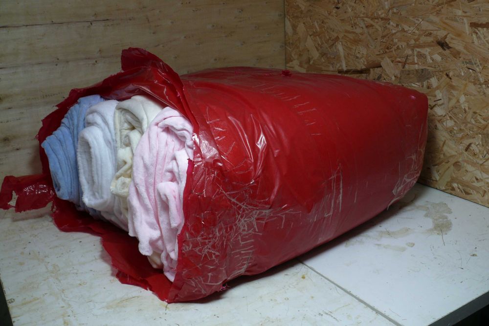 Conjunto de rolos de tecido polar