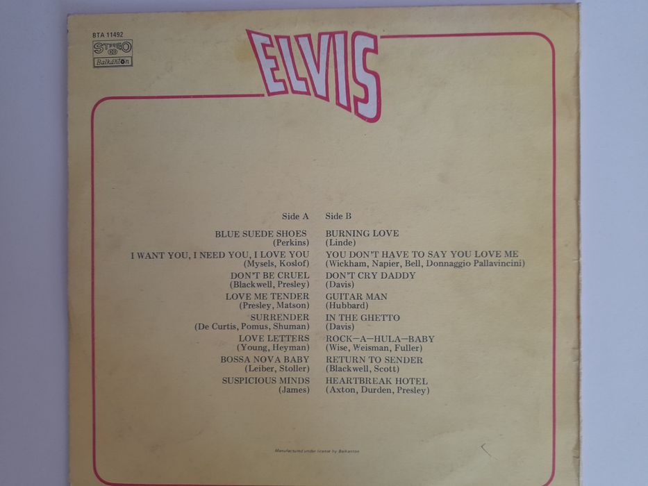 Elvis Presley ex vg