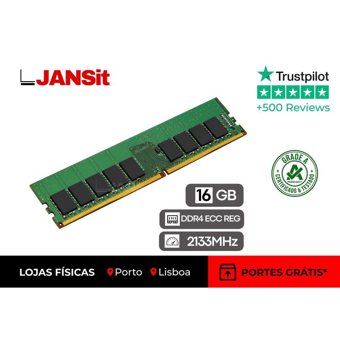 Memória RAM 16GB DDR4 ECC Registered (2133 MHz)