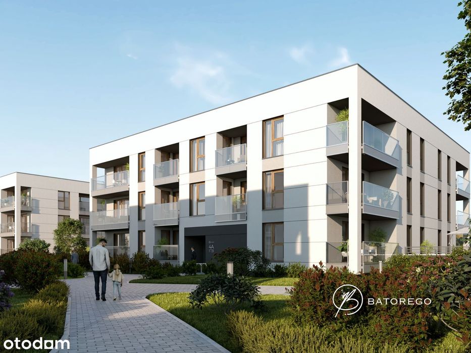 Apartament C4  2 pokoje | 45.74 m² | Niska zabudowa z windą | Batorego