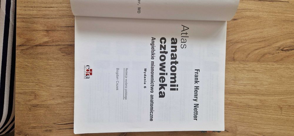 Atlas anatomii człowieka Netter angielskie mianownictwo