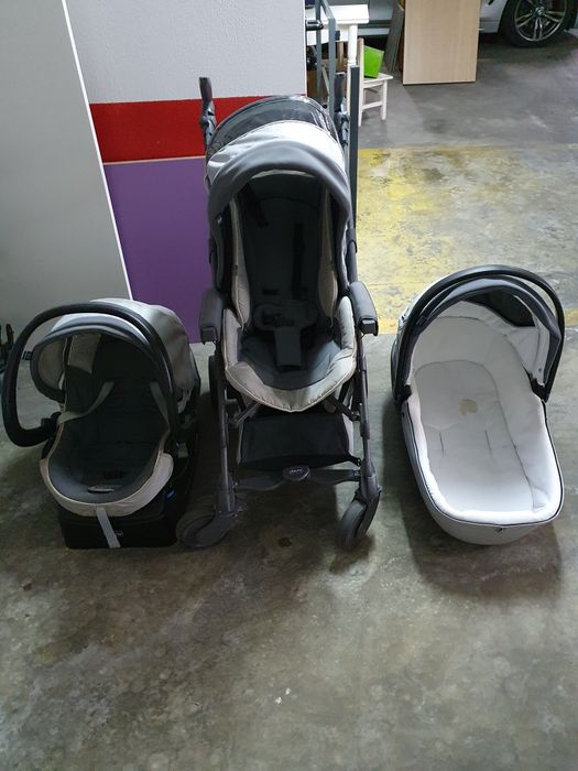 Trio Chicco - Alcofa / Ovo / Carro + cadeira chicco para carro