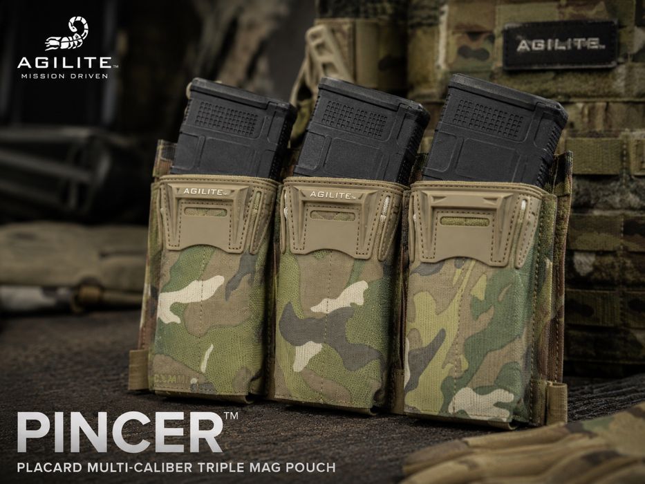 Agilite Pincer™ Placard Multi-Caliber Triple Mag Pouch