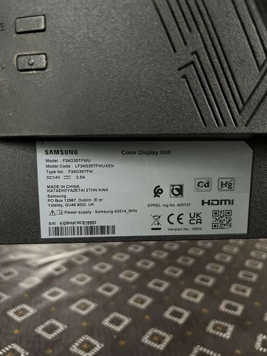 Monitor samsung F24G45TFWU