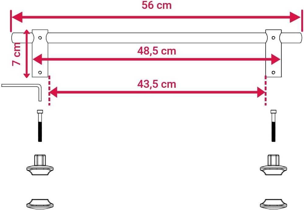 Nowy wieszak na ręczniki / poręcz / haczyk / drążek /WITEN&NOCK !A370!