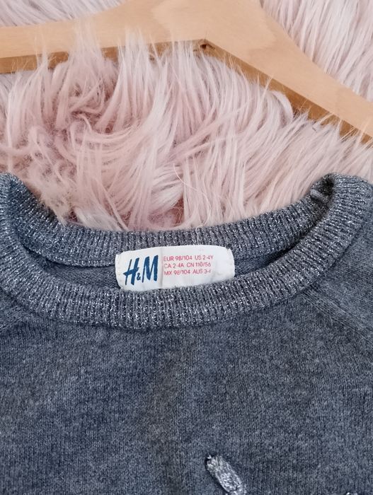 Sukienka H&M 98/104sweterkowa z tiulem