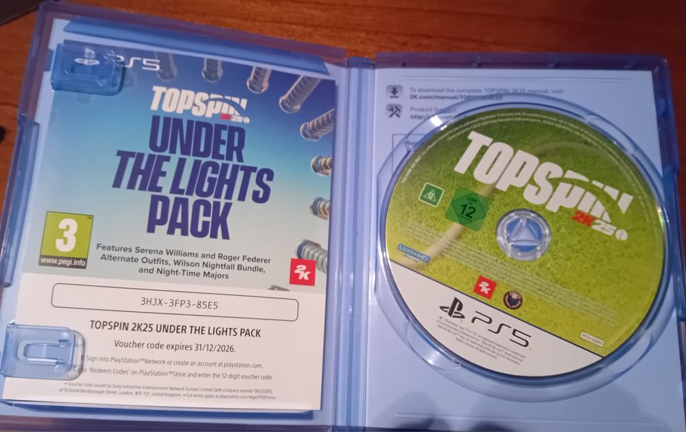 Vendo top spin 2k25 ps5