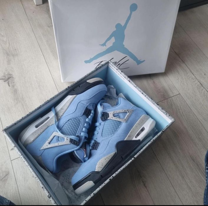 Jordan 4 blue men sneakers original shoes air jordan 4 retro Jordan 4 blue men sneakers original shoes air jordan 4 retro