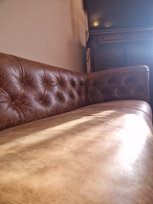 Sofa CHESTERFIELD SKÓRZANA kanapa bardzo elegancka Klasa i Kunst