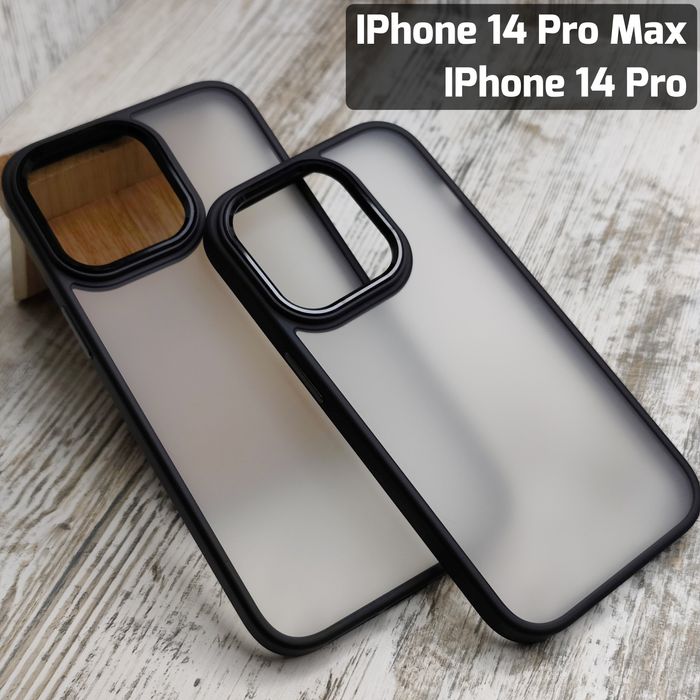 ТОП‼️Чехол ударостойкий Matt Metal на iPhone 14 Pro Max/ 14 Pro Чохол