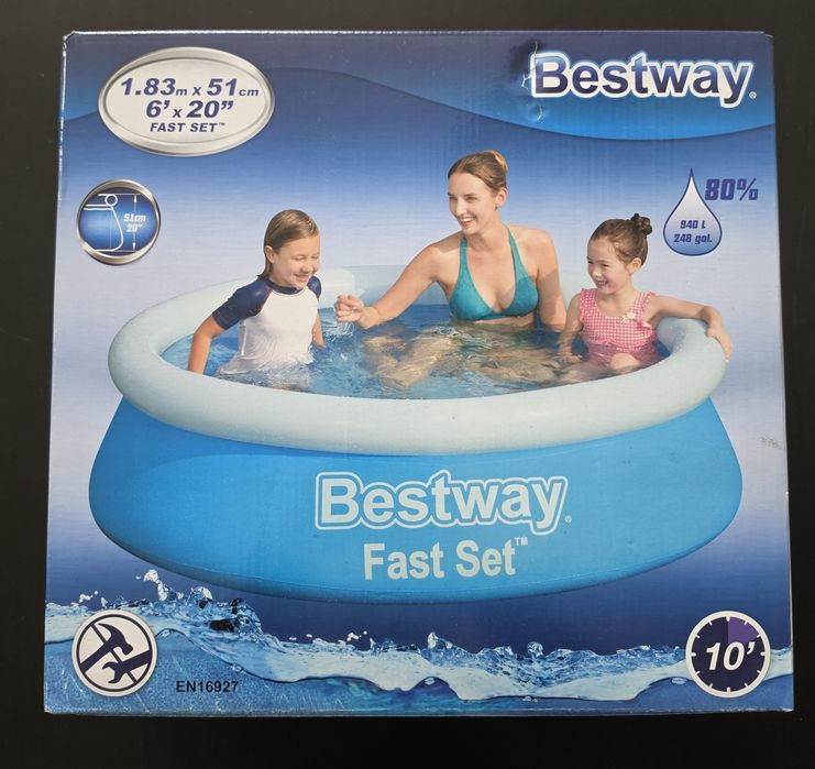 Nowy oryginalnie zapakowany basen ogrodowy dla dzieci Bestway 183x51cm Fast Set