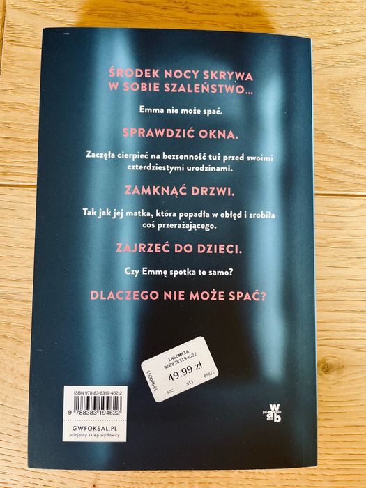 Insomnia - Sarah Pinborough - Jak Nowa