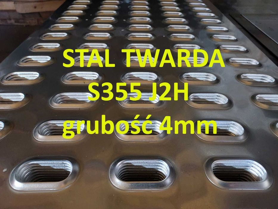 Blacha LOHR stal TWARDA 4mm 75x300cm Certyfikat VDI 2700 Laweta Najazd