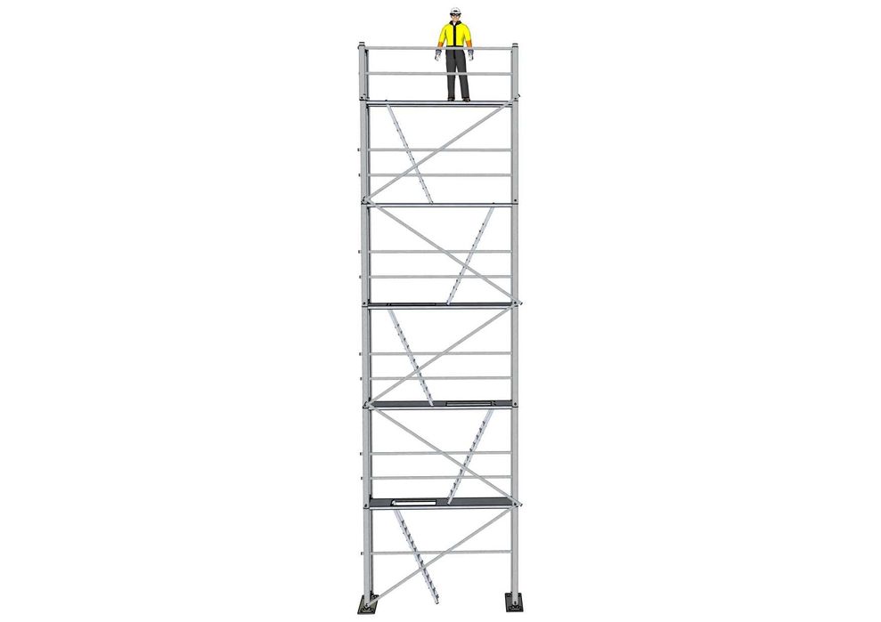 Rusztowanie 12m wysokie  idealne do renowacji balkonów