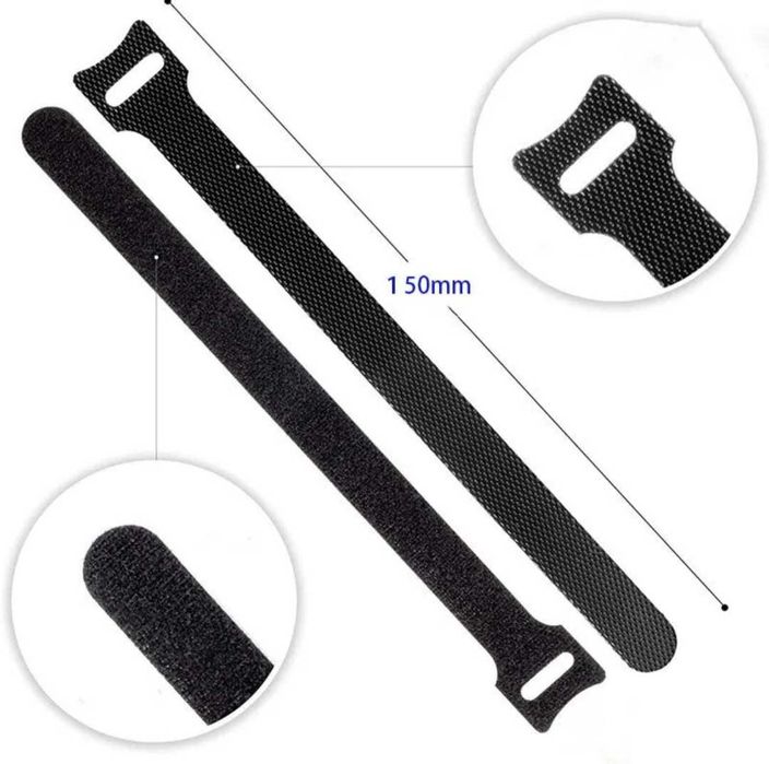 10 abraçadeiras organizador de cabo fecho Velcro. USB fones etc..