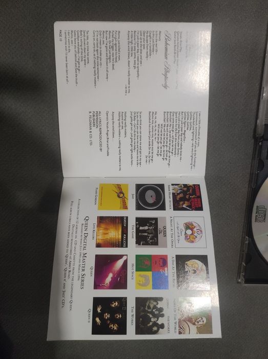 CD "A Night at the Opera" de Queen