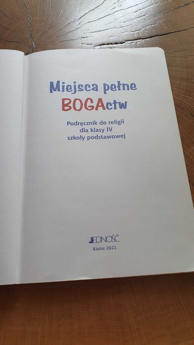 Religia kl. 4 ,,Miejce prlne BOGActw"