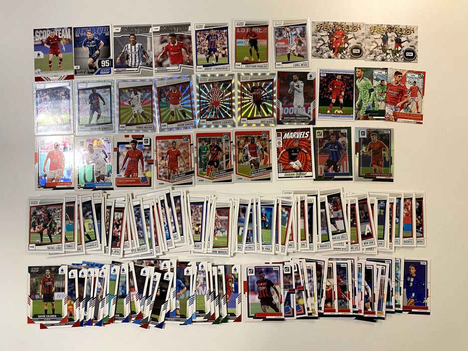 150 kart Panini Score / Donruss / Optic / (6 laser + 12 inserts)